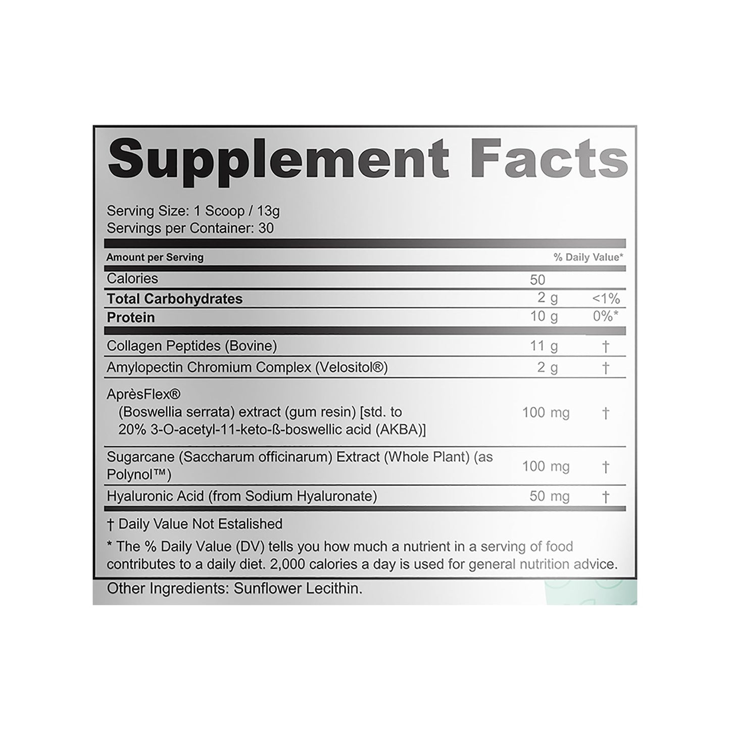 Collagen Peptides Powder with Hyaluronic Acid, Hydrolyzed Collagen Type 1 & 3 Protein Supplement for Healthy Skin, Nails, Bones & Joints, Unflavored, 30 Servings