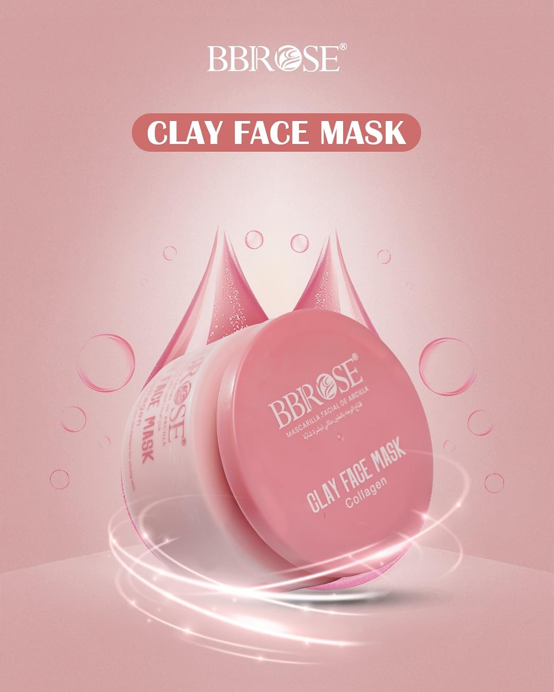 BBRose, Collagen, Deep cleanse and purify skin, Clay face mask