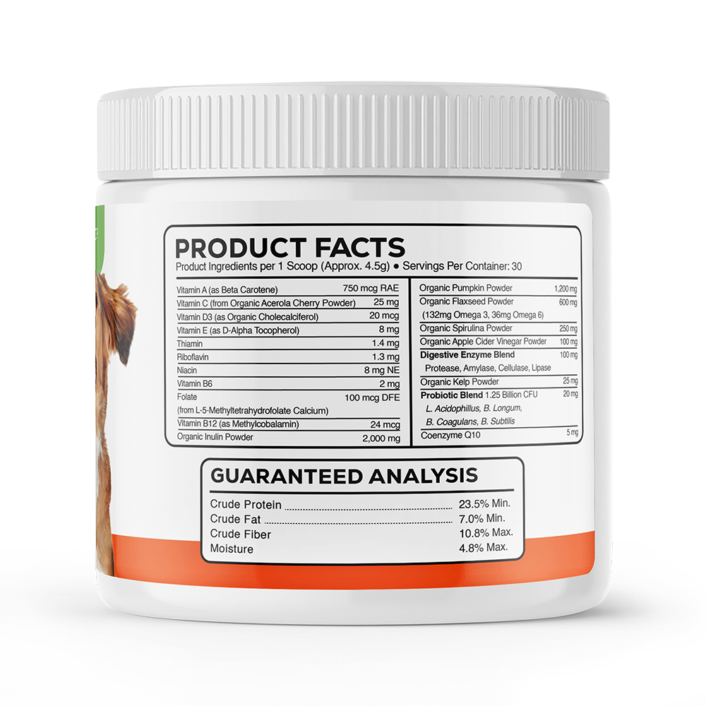 Organic Pet Multi-Vitamin 4.8oz