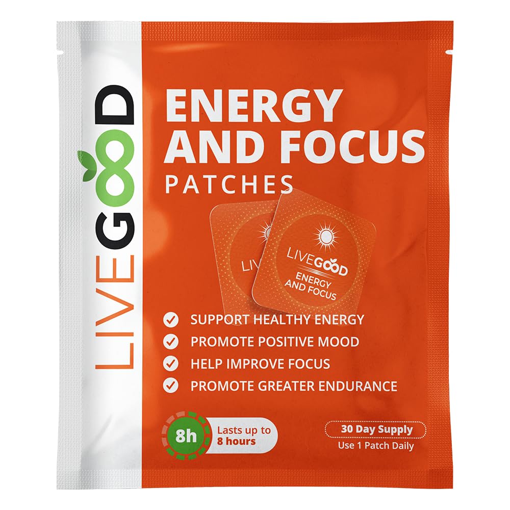 Energy and Focus Patches, Sleep Patches, 30-Day Supply