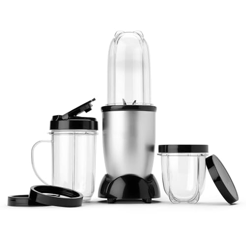 Magic Bullet Blender, 11 Pieces Personal Blender -1101 – Silver/Black