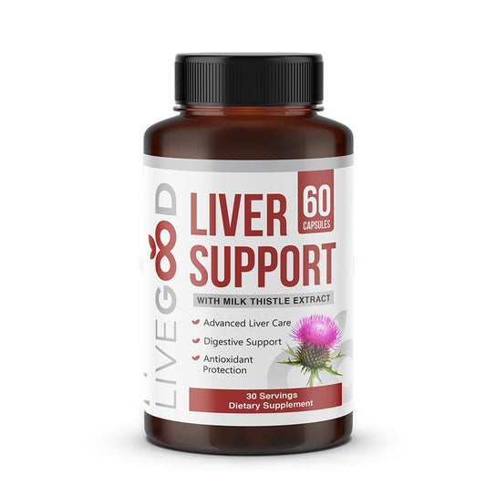 Liver Support - with Milk Thistle, NAC, TUDCA, Turmeric, Dandelion Root, Alpha Lipoic Acid, Natural Detox & Cleanse Formula, Non-GMO, 60 Capsules