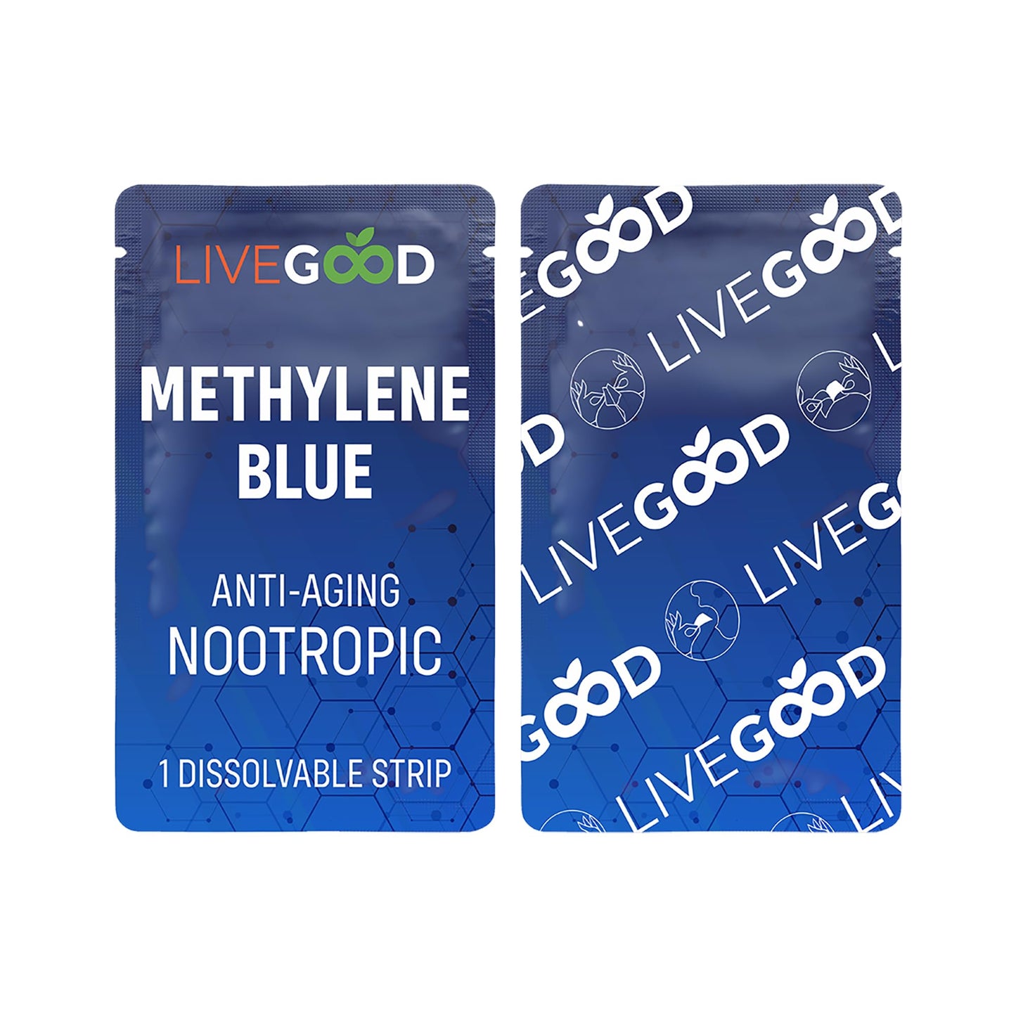 Methylene Blue Nootropic – Dissolving Strips for Maximum Absorption, Helps Promote Focus & Cognitive & Brain Health, Third Party Tested, 15 Strips