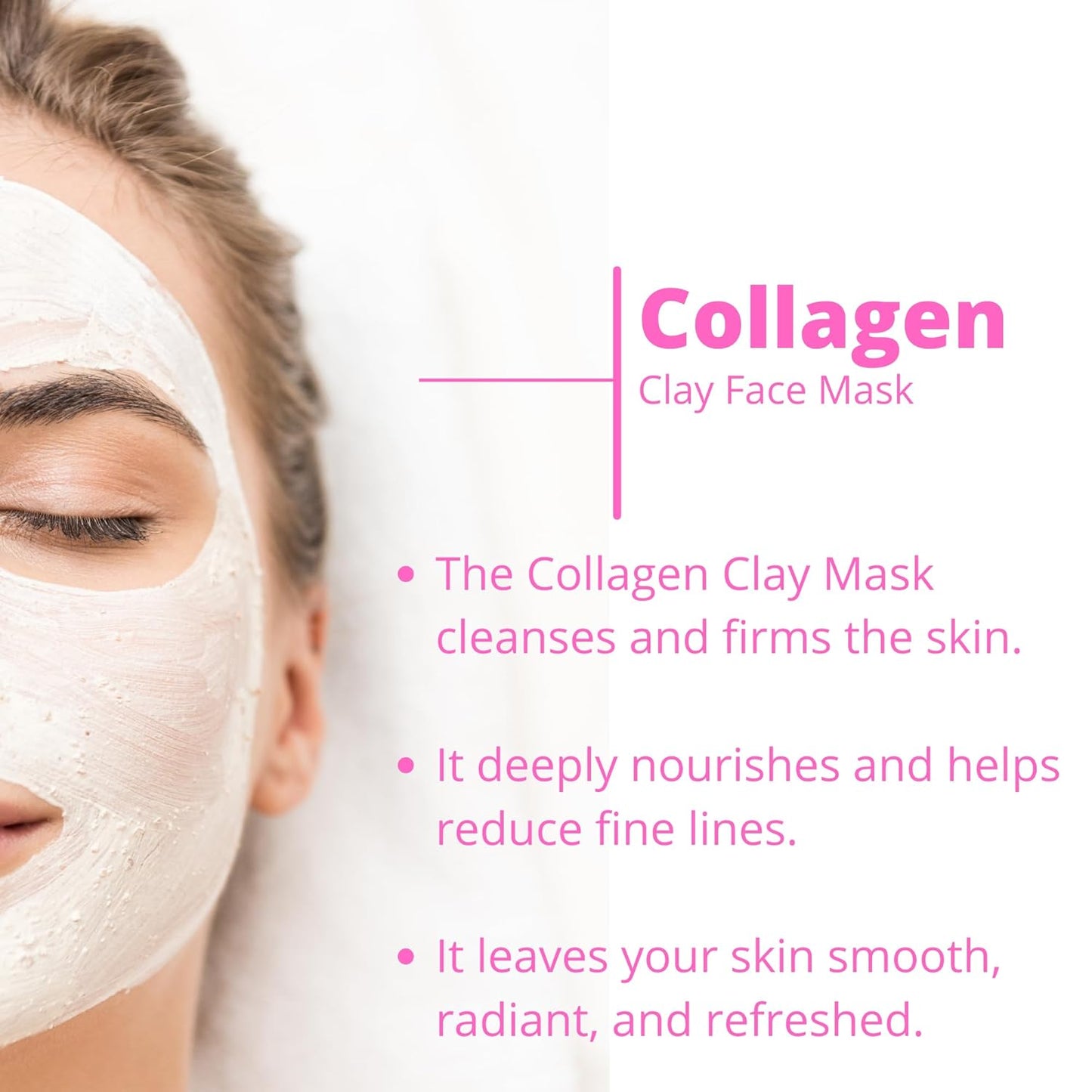 BBRose, Collagen, Deep cleanse and purify skin, Clay face mask
