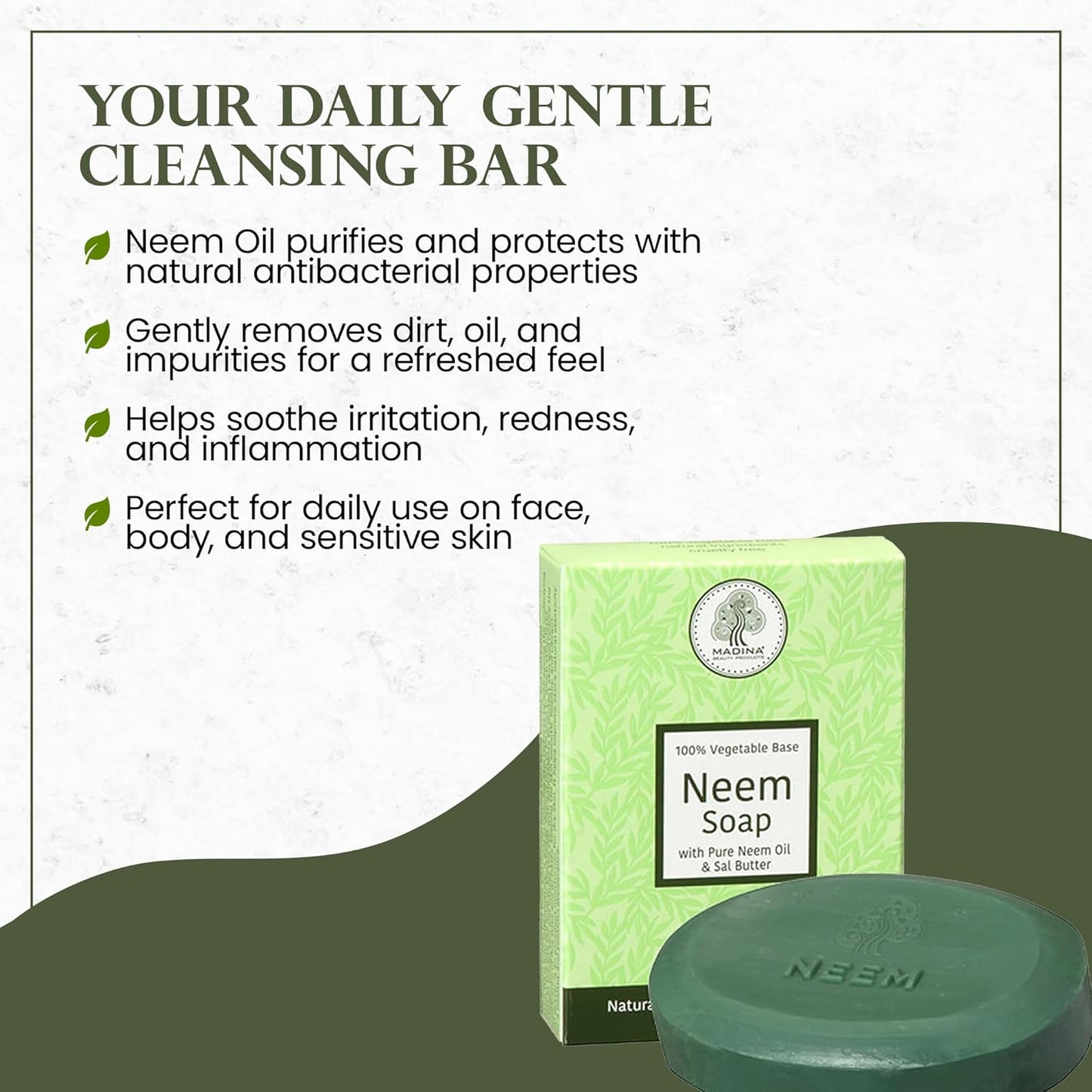 Neem Oil Soap with Sal Butter (Pack of 3)