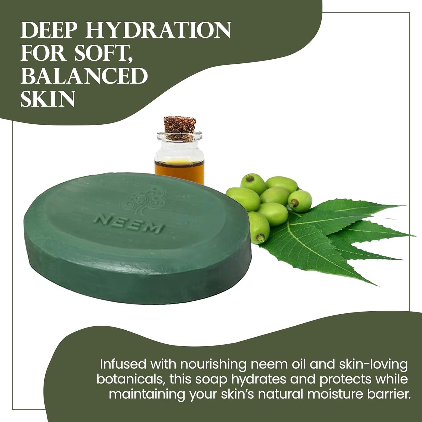 Neem Oil Soap with Sal Butter (Pack of 3)