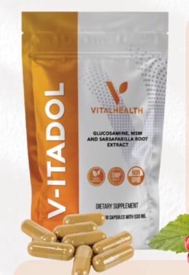 V-ITADOL, Glucosamine, MSM, 60 capsules
