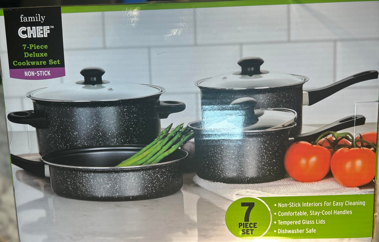 Family Chef 7-Piece deluxe cookware set