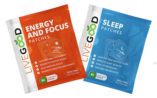 Energy and Focus Patches, Sleep Patches, 30-Day Supply