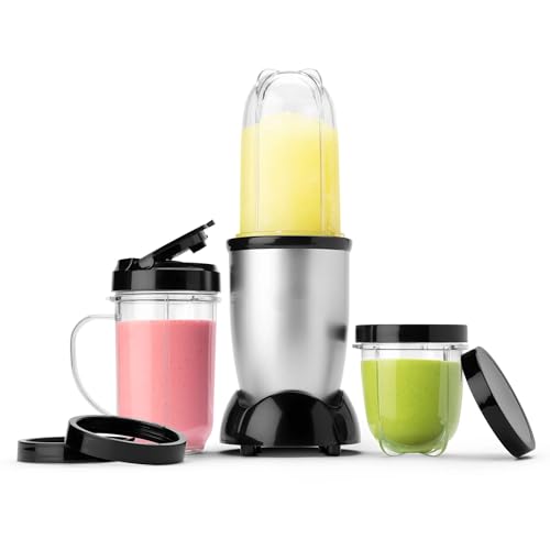 Magic Bullet Blender, 11 Pieces Personal Blender -1101 – Silver/Black
