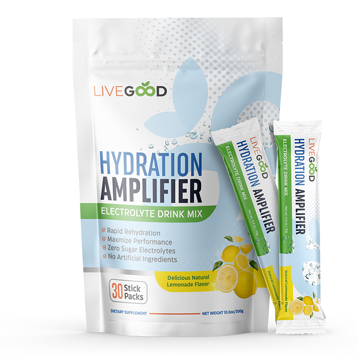 Hydration Amplifier, 30 Stick Packs, Electrolyte Drink Mix, 300g / 10.6oz